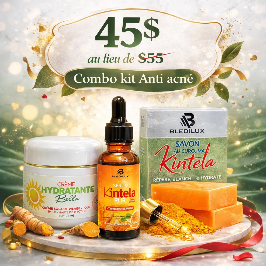 KIT_ACNÉ (Crème Solaire, Sérum Kintela & Savon Kintela)