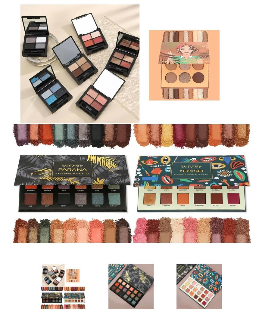 PALETTES FARDS À PAUPIÈRES 4 TEINTES & 9 TEINTES