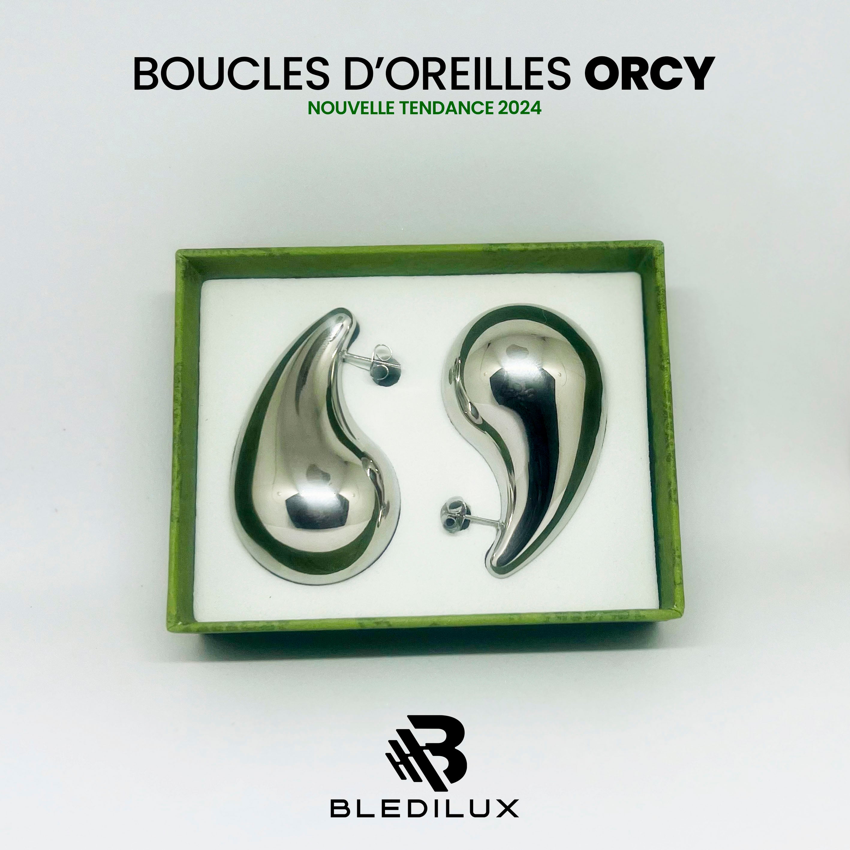 BOUCLES D'OREILLES : ORCY-Gde & Pte TAILLE