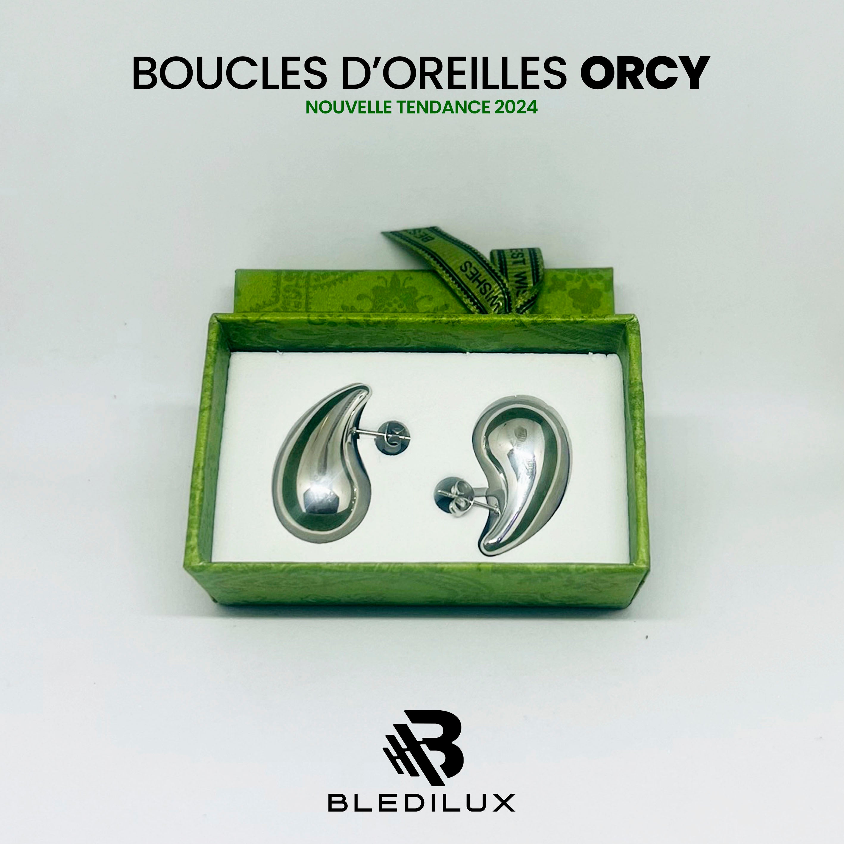 BOUCLES D'OREILLES : ORCY-Gde & Pte TAILLE